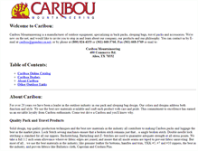 Tablet Screenshot of caribou.com
